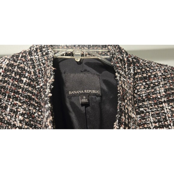 Banana Republic Jacket Women's Small Textured Open Front Blazer - Picture 3 of 3